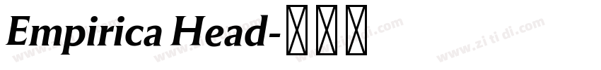 Empirica Head字体转换